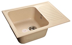 Granfest Мойка кухонная Standart GF-S645L Бежевый – фотография-1